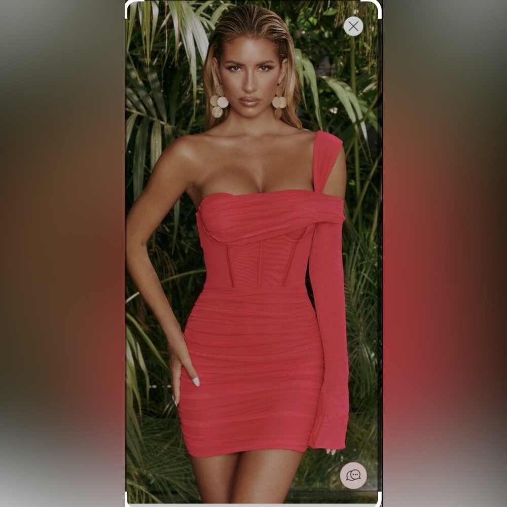 Oh Polly double layer mesh bodycon dress